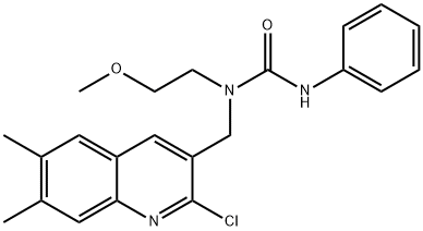 Urea, N-[(2-chloro-6,7-dimethyl-3-quinolinyl)methyl]-N-(2-methoxyethyl)-N-phenyl- (9CI)|
