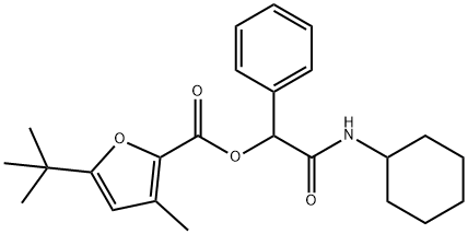 2-Furancarboxylicacid,5-(1,1-dimethylethyl)-3-methyl-,2-(cyclohexylamino)-2-oxo-1-phenylethylester(9CI)|