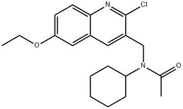 Acetamide, N-[(2-chloro-6-ethoxy-3-quinolinyl)methyl]-N-cyclohexyl- (9CI)|