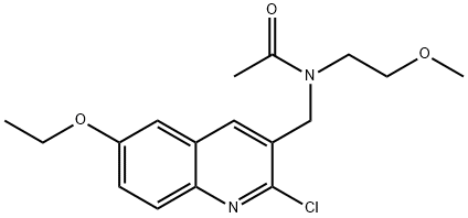 Acetamide, N-[(2-chloro-6-ethoxy-3-quinolinyl)methyl]-N-(2-methoxyethyl)- (9CI)|