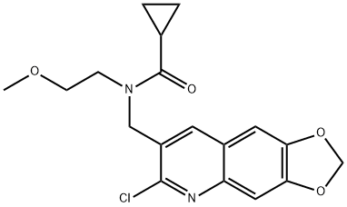 606104-56-7 Cyclopropanecarboxamide, N-[(6-chloro-1,3-dioxolo[4,5-g]quinolin-7-yl)methyl]-N-(2-methoxyethyl)- (9CI)