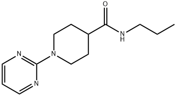4-Piperidinecarboxamide,N-propyl-1-(2-pyrimidinyl)-(9CI) Structure