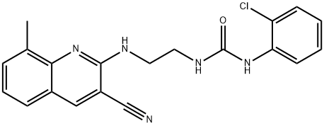 Urea, N-(2-chlorophenyl)-N-[2-[(3-cyano-8-methyl-2-quinolinyl)amino]ethyl]- (9CI)|