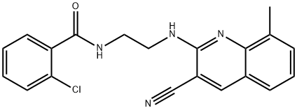 Benzamide, 2-chloro-N-[2-[(3-cyano-8-methyl-2-quinolinyl)amino]ethyl]- (9CI)|
