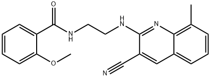 Benzamide, N-[2-[(3-cyano-8-methyl-2-quinolinyl)amino]ethyl]-2-methoxy- (9CI) Structure