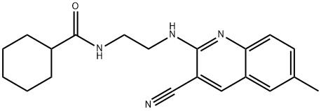 Cyclohexanecarboxamide, N-[2-[(3-cyano-6-methyl-2-quinolinyl)amino]ethyl]- (9CI)|