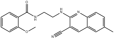 606105-50-4 Benzamide, N-[2-[(3-cyano-6-methyl-2-quinolinyl)amino]ethyl]-2-methoxy- (9CI)