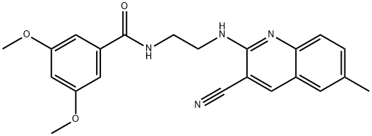Benzamide, N-[2-[(3-cyano-6-methyl-2-quinolinyl)amino]ethyl]-3,5-dimethoxy- (9CI)|
