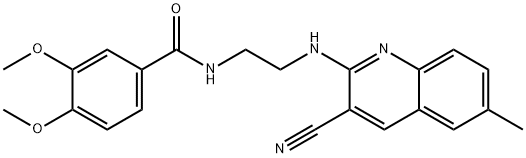 Benzamide, N-[2-[(3-cyano-6-methyl-2-quinolinyl)amino]ethyl]-3,4-dimethoxy- (9CI)|