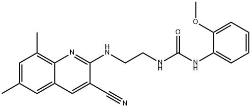606105-69-5 Urea, N-[2-[(3-cyano-6,8-dimethyl-2-quinolinyl)amino]ethyl]-N-(2-methoxyphenyl)- (9CI)