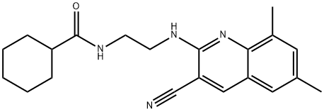 Cyclohexanecarboxamide, N-[2-[(3-cyano-6,8-dimethyl-2-quinolinyl)amino]ethyl]- (9CI)|