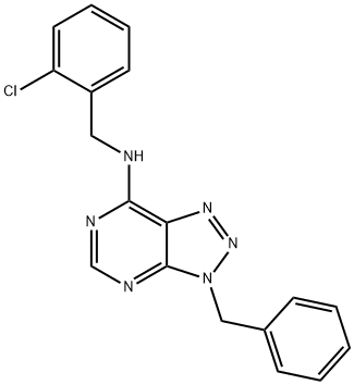 3H-1,2,3-Triazolo[4,5-d]pyrimidin-7-amine, N-[(2-chlorophenyl)methyl]-3-(phenylmethyl)- (9CI)|