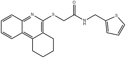 Acetamide, 2-[(7,8,9,10-tetrahydro-6-phenanthridinyl)thio]-N-(2-thienylmethyl)- (9CI) Structure