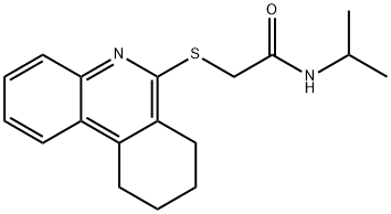 Acetamide, N-(1-methylethyl)-2-[(7,8,9,10-tetrahydro-6-phenanthridinyl)thio]- (9CI) Struktur