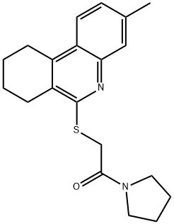 606108-63-8 Pyrrolidine, 1-[[(7,8,9,10-tetrahydro-3-methyl-6-phenanthridinyl)thio]acetyl]- (9CI)