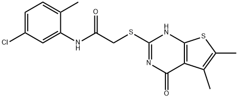 Acetamide, N-(5-chloro-2-methylphenyl)-2-[(1,4-dihydro-5,6-dimethyl-4-oxothieno[2,3-d]pyrimidin-2-yl)thio]- (9CI)|