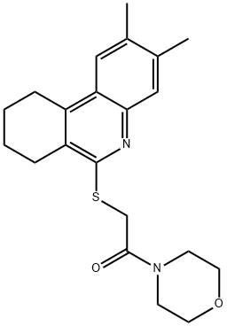 606108-87-6 Morpholine, 4-[[(7,8,9,10-tetrahydro-2,3-dimethyl-6-phenanthridinyl)thio]acetyl]- (9CI)