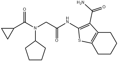 Benzo[b]thiophene-3-carboxamide, 2-[[[cyclopentyl(cyclopropylcarbonyl)amino]acetyl]amino]-4,5,6,7-tetrahydro- (9CI)|