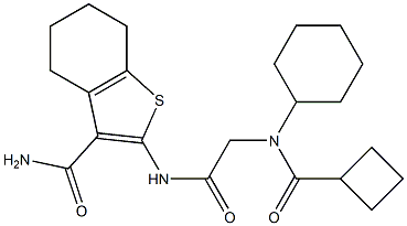 Benzo[b]thiophene-3-carboxamide, 2-[[[(cyclobutylcarbonyl)cyclohexylamino]acetyl]amino]-4,5,6,7-tetrahydro- (9CI)|