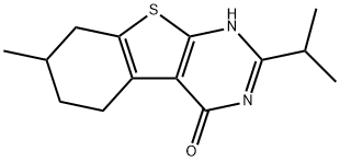 [1]Benzothieno[2,3-d]pyrimidin-4(1H)-one, 5,6,7,8-tetrahydro-7-methyl-2-(1-methylethyl)- (9CI) 结构式