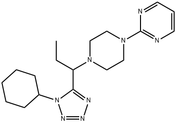 606114-25-4 Pyrimidine, 2-[4-[1-(1-cyclohexyl-1H-tetrazol-5-yl)propyl]-1-piperazinyl]- (9CI)