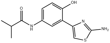 Propanamide, N-[3-(2-amino-4-thiazolyl)-4-hydroxyphenyl]-2-methyl- (9CI)|
