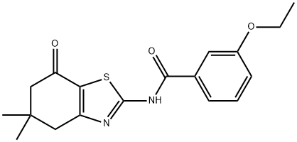 Benzamide, 3-ethoxy-N-(4,5,6,7-tetrahydro-5,5-dimethyl-7-oxo-2-benzothiazolyl)- (9CI) Struktur
