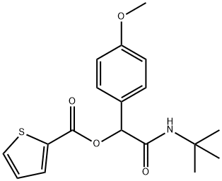 2-Thiophenecarboxylicacid,2-[(1,1-dimethylethyl)amino]-1-(4-methoxyphenyl)-2-oxoethylester(9CI) 结构式