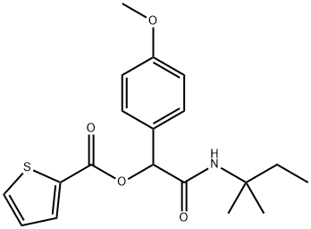 2-Thiophenecarboxylicacid,2-[(1,1-dimethylpropyl)amino]-1-(4-methoxyphenyl)-2-oxoethylester(9CI) 结构式