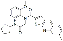 Thieno[2,3-b]quinoline-2-carboxamide, N-[2-(cyclopentylamino)-2-oxoethyl]-N-(2-methoxyphenyl)-7-methyl- (9CI)|