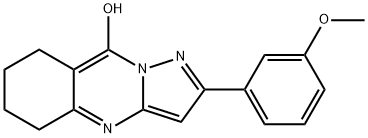 Pyrazolo[5,1-b]quinazolin-9-ol, 5,6,7,8-tetrahydro-2-(3-methoxyphenyl)- (9CI) Structure