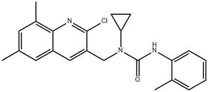 Urea, N-[(2-chloro-6,8-dimethyl-3-quinolinyl)methyl]-N-cyclopropyl-N-(2-methylphenyl)- (9CI)|