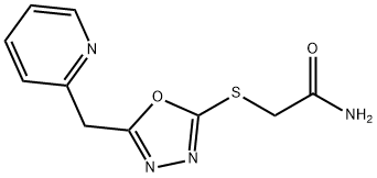 Acetamide, 2-[[5-(2-pyridinylmethyl)-1,3,4-oxadiazol-2-yl]thio]- (9CI) Structure