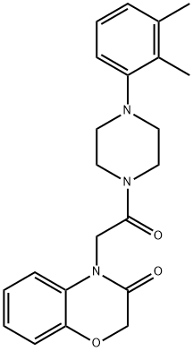 Piperazine, 1-[(2,3-dihydro-3-oxo-4H-1,4-benzoxazin-4-yl)acetyl]-4-(2,3-dimethylphenyl)- (9CI)|