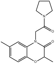 606119-93-1 Pyrrolidine, 1-[(2,3-dihydro-2,6-dimethyl-3-oxo-4H-1,4-benzoxazin-4-yl)acetyl]- (9CI)