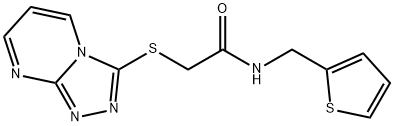 Acetamide, N-(2-thienylmethyl)-2-(1,2,4-triazolo[4,3-a]pyrimidin-3-ylthio)- (9CI) Struktur