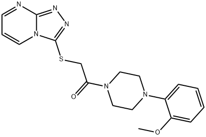 606121-75-9 Piperazine, 1-(2-methoxyphenyl)-4-[(1,2,4-triazolo[4,3-a]pyrimidin-3-ylthio)acetyl]- (9CI)