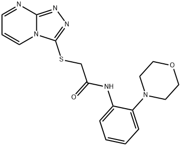 Acetamide, N-[2-(4-morpholinyl)phenyl]-2-(1,2,4-triazolo[4,3-a]pyrimidin-3-ylthio)- (9CI)|
