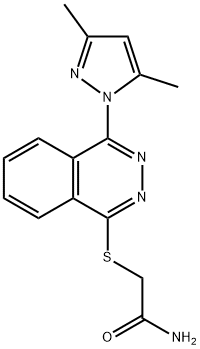 Acetamide, 2-[[4-(3,5-dimethyl-1H-pyrazol-1-yl)-1-phthalazinyl]thio]- (9CI) Structure
