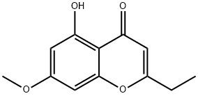 4H-1-Benzopyran-4-one, 2-ethyl-5-hydroxy-7-methoxy- (9CI) Structure