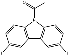 9-ACETYL-3,6-DIIODOCARBAZOLE Structure