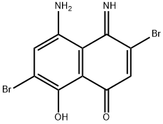 5-amino-8-oxy-3,7-dibromo-1,4-naphthaquinoneimine|