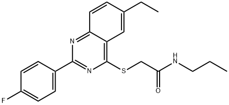Acetamide, 2-[[6-ethyl-2-(4-fluorophenyl)-4-quinazolinyl]thio]-N-propyl- (9CI)|