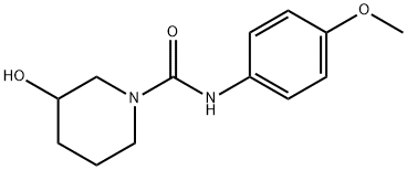 1-Piperidinecarboxamide,3-hydroxy-N-(4-methoxyphenyl)-(9CI) 结构式