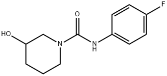 1-Piperidinecarboxamide,N-(4-fluorophenyl)-3-hydroxy-(9CI) 结构式
