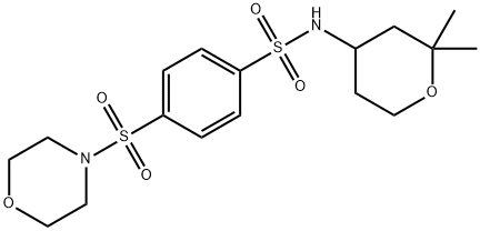 606131-97-9 Benzenesulfonamide, 4-(4-morpholinylsulfonyl)-N-(tetrahydro-2,2-dimethyl-2H-pyran-4-yl)- (9CI)