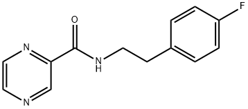 Pyrazinecarboxamide, N-[2-(4-fluorophenyl)ethyl]- (9CI) 结构式