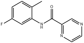 Pyrazinecarboxamide, N-(5-fluoro-2-methylphenyl)- (9CI) Structure