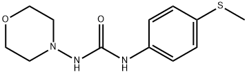 Urea, N-[4-(methylthio)phenyl]-N-4-morpholinyl- (9CI) Struktur
