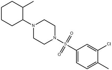 Piperazine, 1-[(3-chloro-4-methylphenyl)sulfonyl]-4-(2-methylcyclohexyl)- (9CI)|